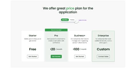 Plans and Pricing .